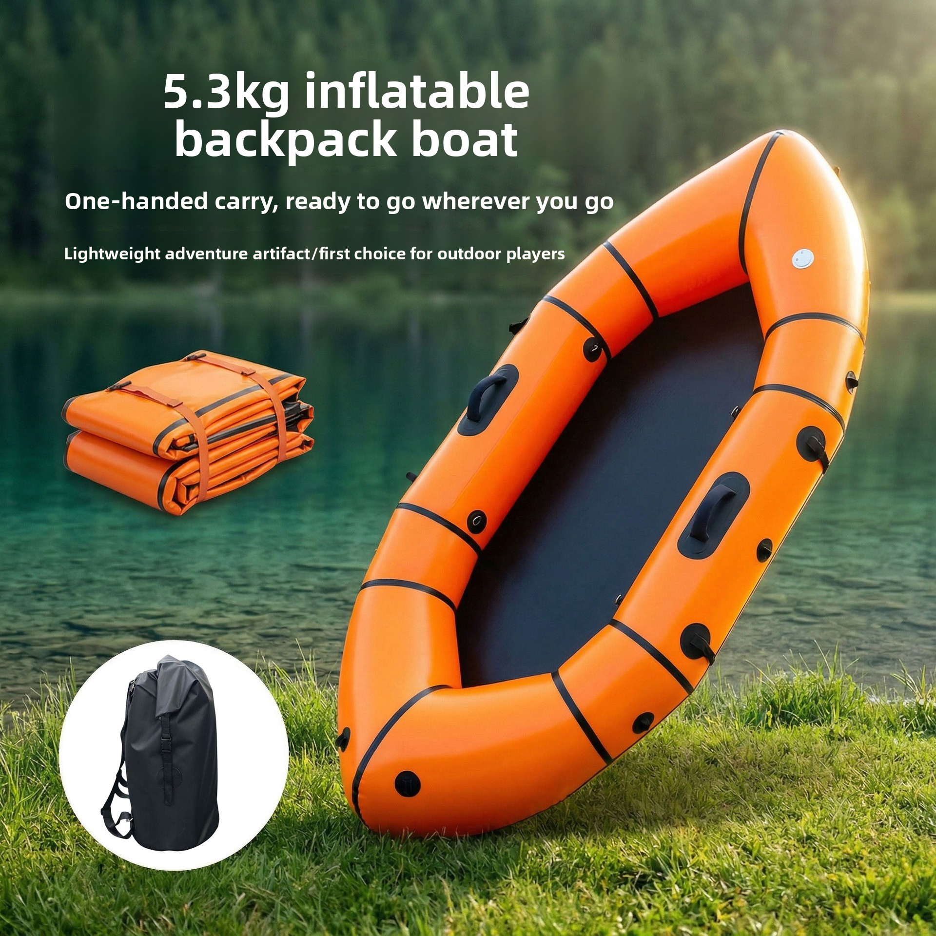 Inflatable Backpack Boat Singl - Fishing Backpack recensione e prezzo