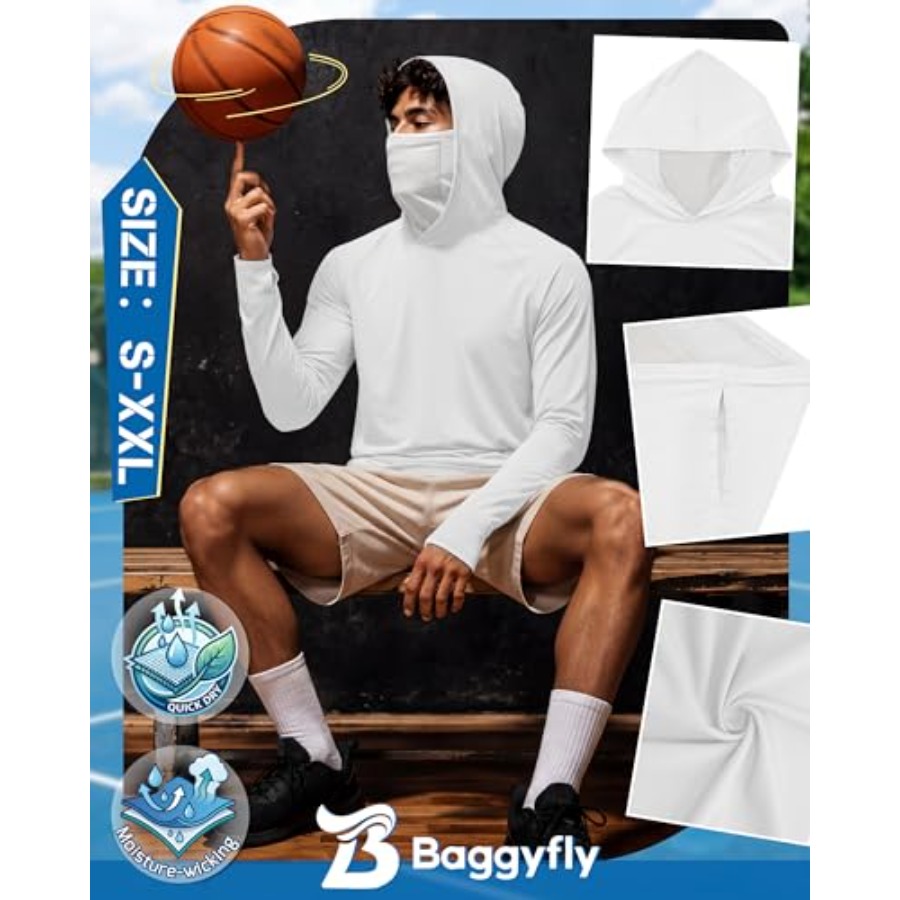Men's UPF 50+ Sun Protection H - Fishing Hoodie recensione e prezzo