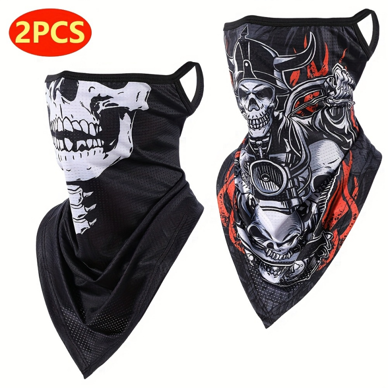2-Pack, Men's Gothic Mask and  - Fishing Mask Sun Protection recensione e prezzo