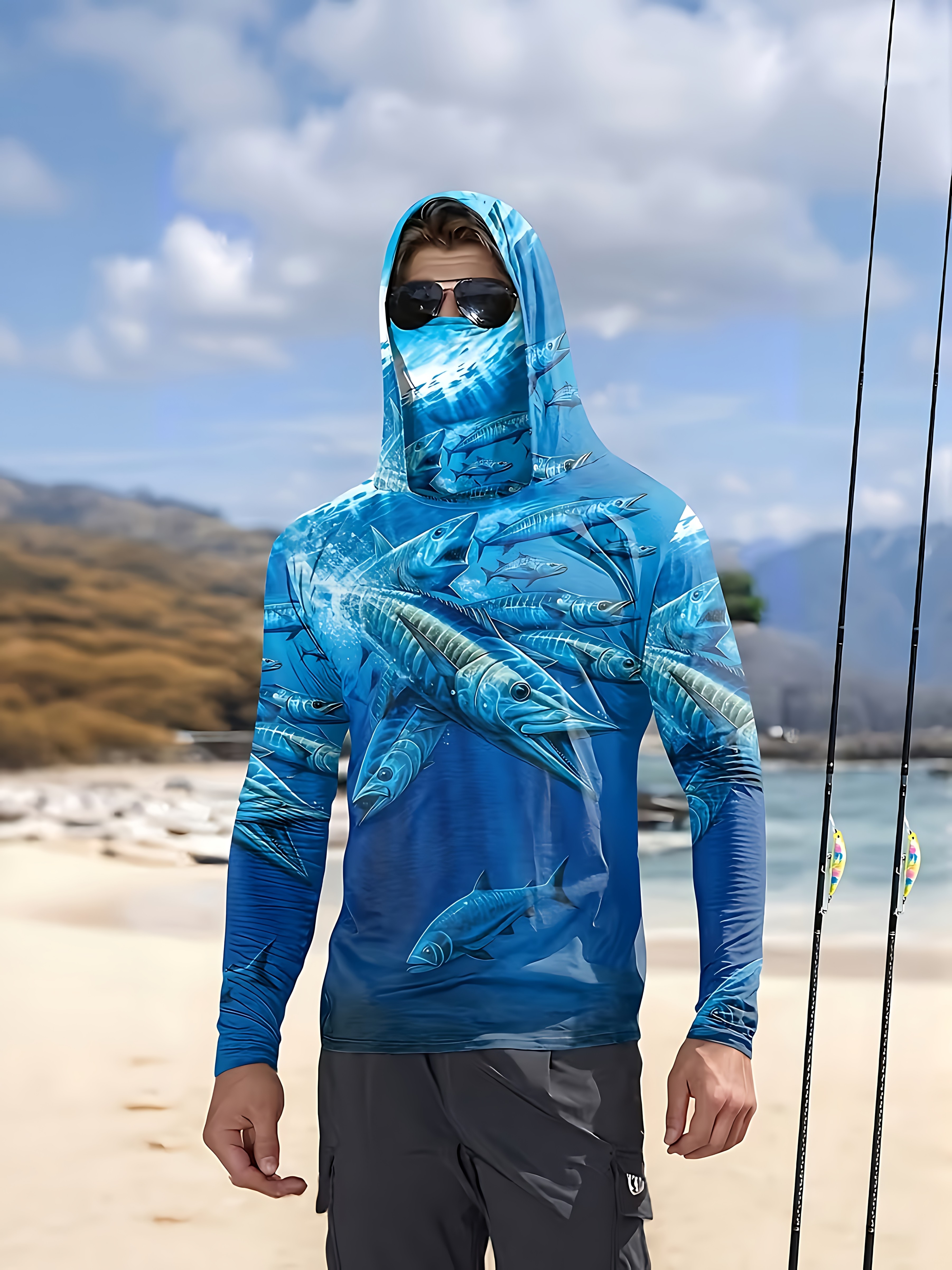 Fishing Shirt Hooded Men Fishi - Fishing Hoodie recensione e prezzo